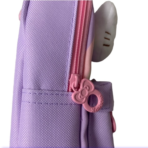 NWT Hello Kitty 2-Section Pencil and Small Items School Case Light Purple Pink - Picture 6 of 8